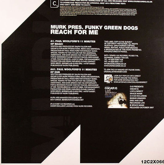 Murk Pres. Funky Green Dogs : Reach For Me (12", Ltd)