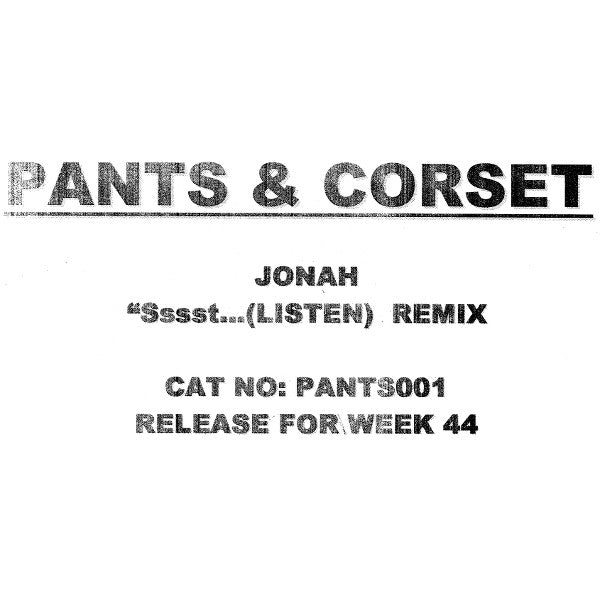 Jonah : Sssst...(Listen) Remix (12", S/Sided, Unofficial, W/Lbl)