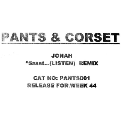 Jonah : Sssst...(Listen) Remix (12", S/Sided, Unofficial, W/Lbl)