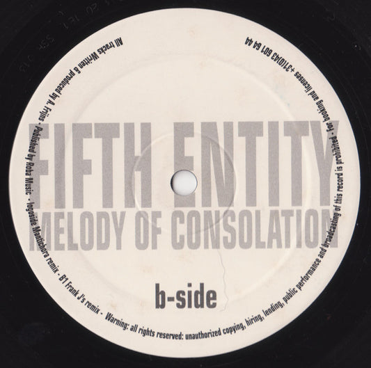 Fifth Entity : Melody Of Consolation (12")