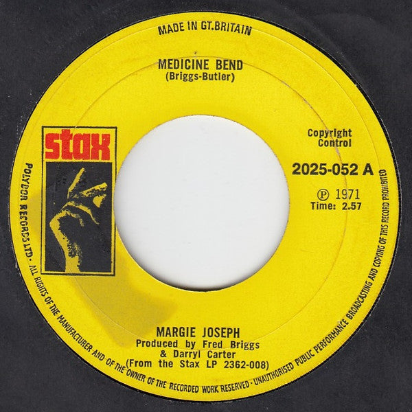 Margie Joseph : Medicine Bend (7", Single, Juk)