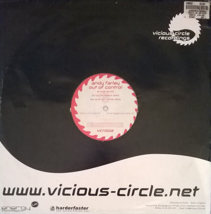 Andy Farley : Out Of Control (12", RE)