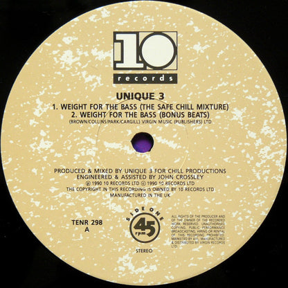 Unique 3 : Unique 4 Track E.P. (12", EP)