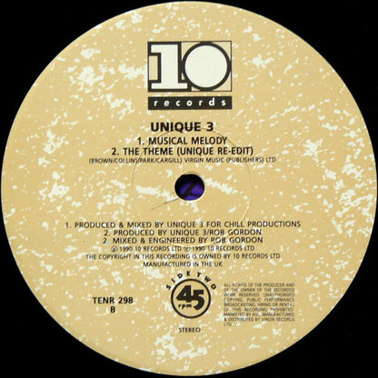 Unique 3 : Unique 4 Track E.P. (12", EP)