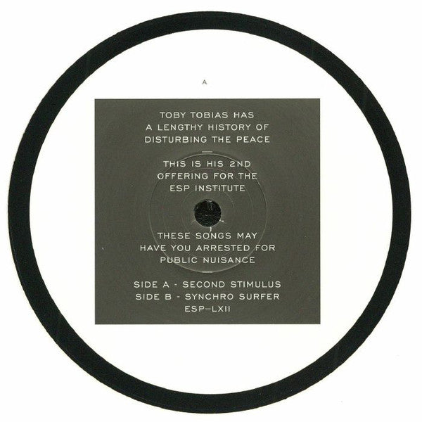 Toby Tobias : Second Stimulus  (12")