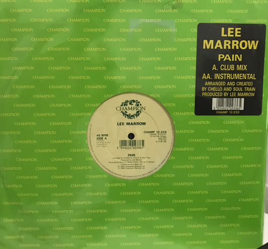 Lee Marrow : Pain (12")