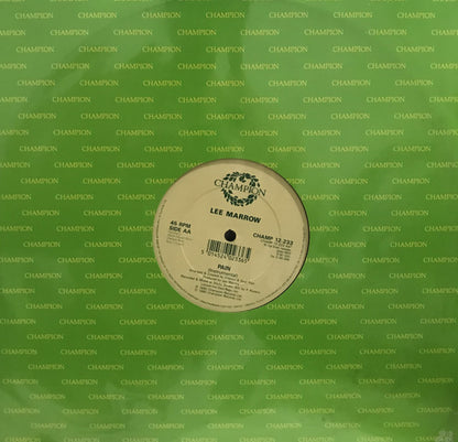 Lee Marrow : Pain (12")