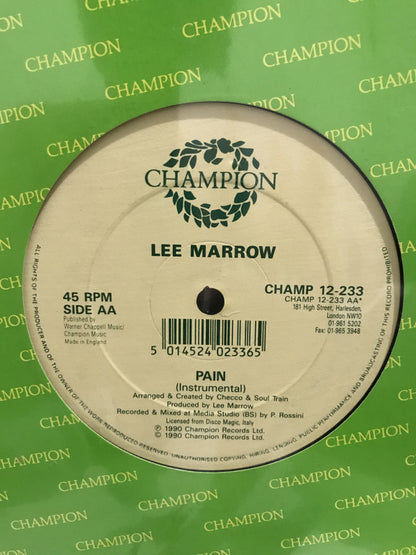 Lee Marrow : Pain (12")