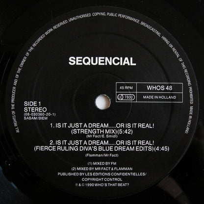 Sequencial : Is It Just A Dream... ...Or Is It Real! (12")
