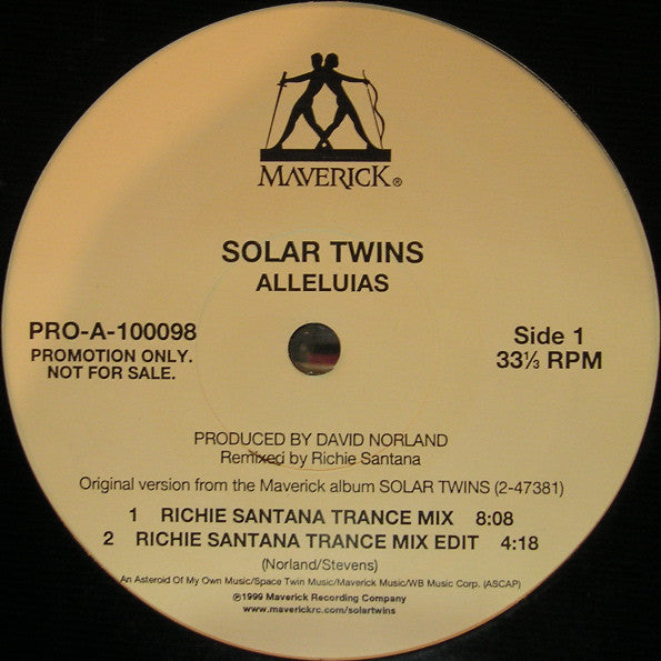 Solar Twins : Alleluias (12", Promo)