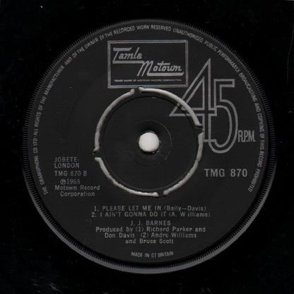 J. J. Barnes : Real Humdinger (7", Single)