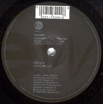 Bassix : Everybody Plays The Fool (12", Single)