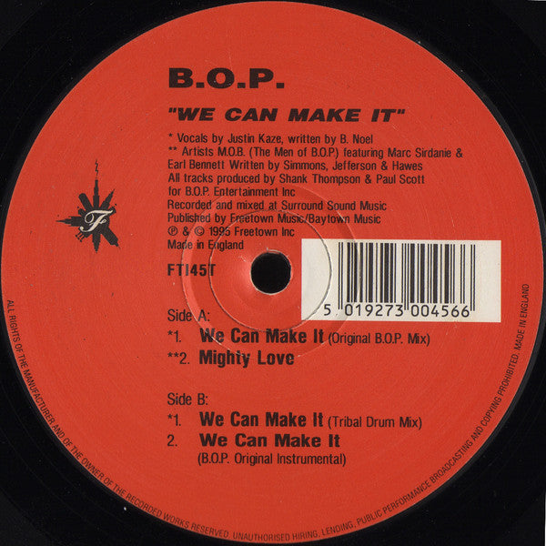 B.O.P. : We Can Make It (12")
