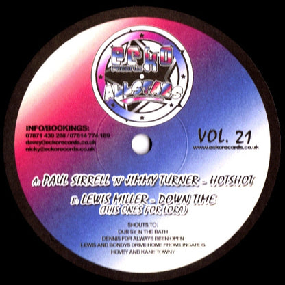 Paul Sirrell 'N' Jimmy Turner (2) / Lewis Miller : Hotshot / Down Time (12")