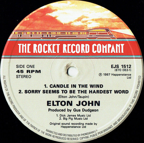 Elton John : Candle In The Wind (12", Single)