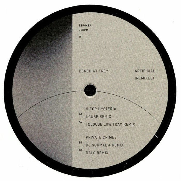 Benedikt Frey :  Artificial (Remixed) (12")