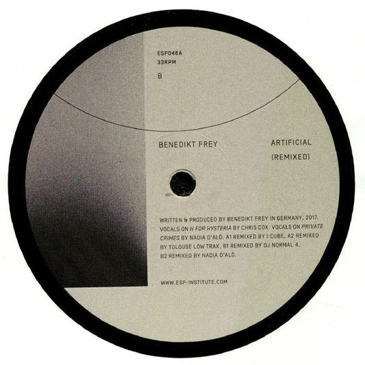 Benedikt Frey :  Artificial (Remixed) (12")