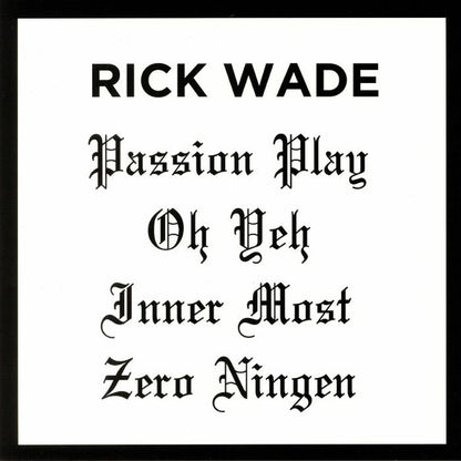 Rick Wade : Passion Play (12")