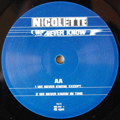 Nicolette : We Never Know (12")