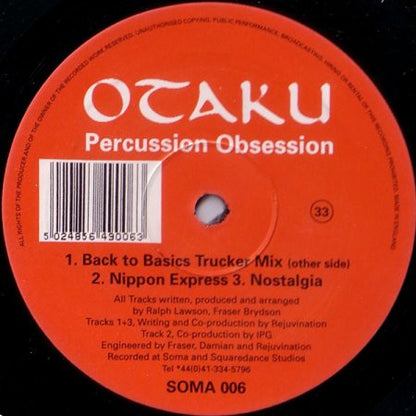 Otaku : Percussion Obsession (12")
