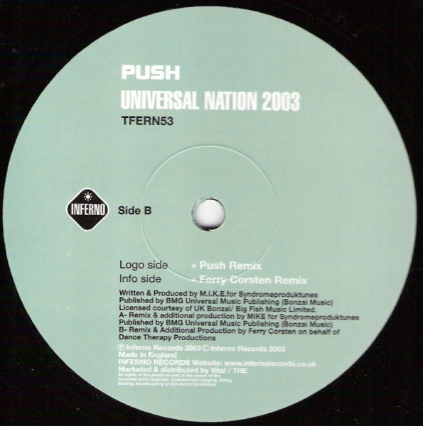 Push : Universal Nation 2003 (12")