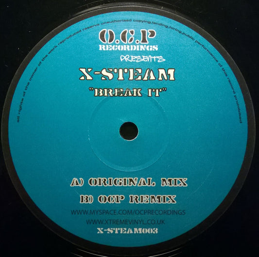 X-Steam : Break It (12")