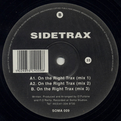 Sidetrax : On The Right Trax (12")