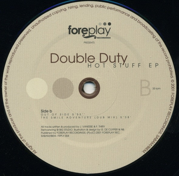 Double Duty : Hot Stuff EP (12", EP)