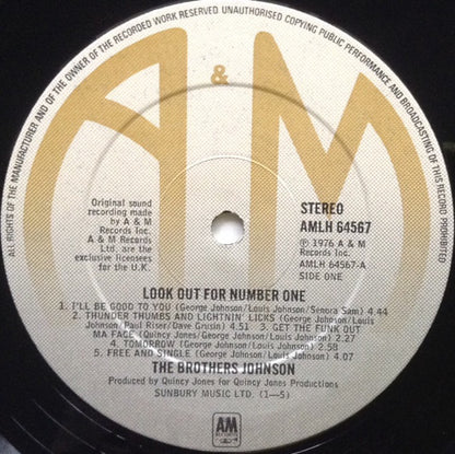 The Brothers Johnson* : Look Out For #1 (LP, Album)