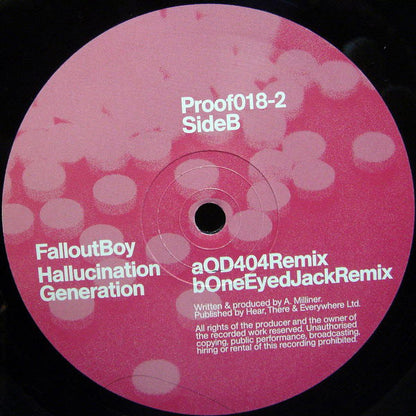 Fallout Boy : Hallucination Generation (12")