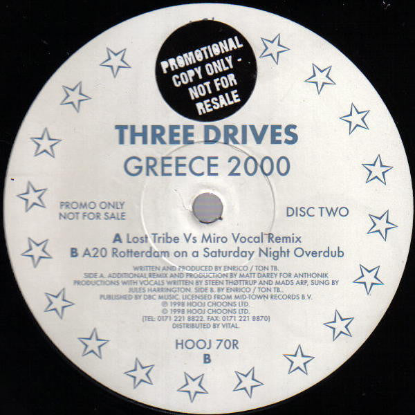 Three Drives : Greece 2000 (12", Promo, 2/2)
