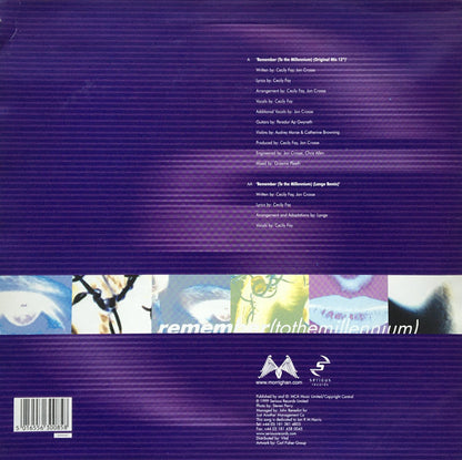 The Morrighan : Remember (To The Millennium) (12")
