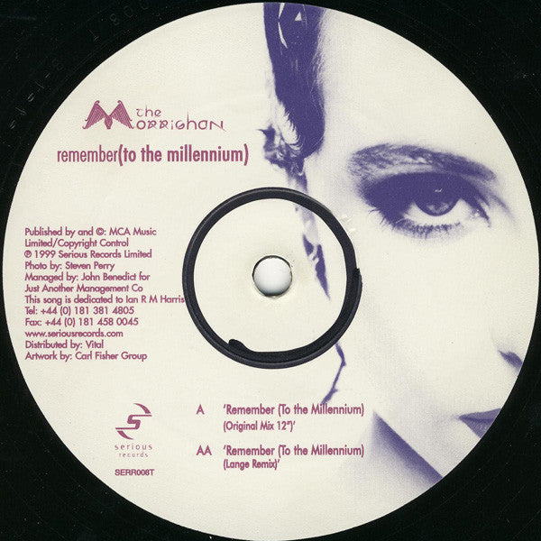 The Morrighan : Remember (To The Millennium) (12")