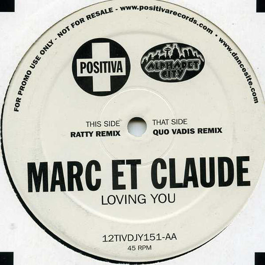 Marc Et Claude : Loving You (12", Promo)