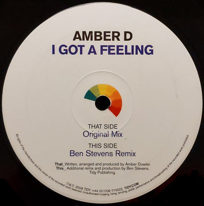 Amber D : I Got A Feeling (12")