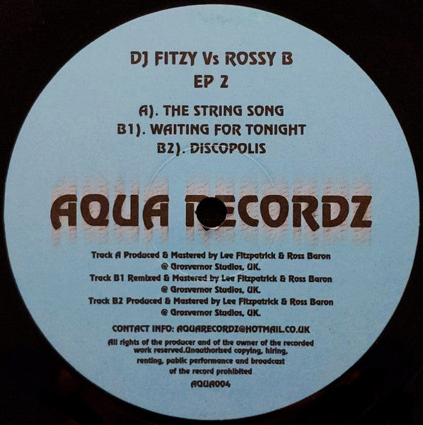 DJ Fitzy Vs Rossy B* : EP 2 (12", EP)