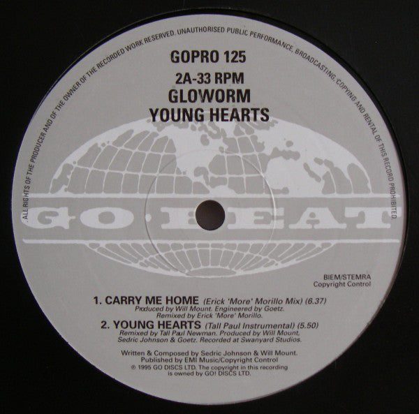 Gloworm : Young Hearts (2x12", Promo)