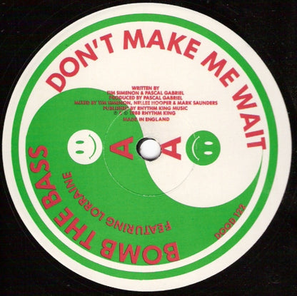 Bomb The Bass Featuring Merlin / Lorraine* : Megablast (Hip Hop On Precinct 13) / Don't Make Me Wait (12", Red)