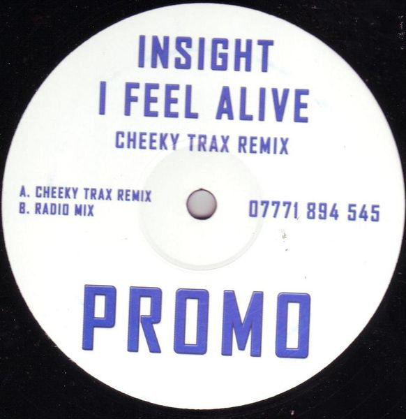 Insight (3) : I Feel Alive (12", Promo)