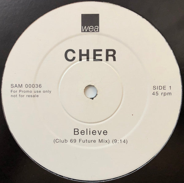 Cher : Believe (12", Promo)