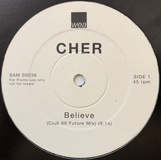 Cher : Believe (12", Promo)