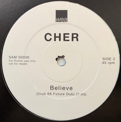 Cher : Believe (12", Promo)