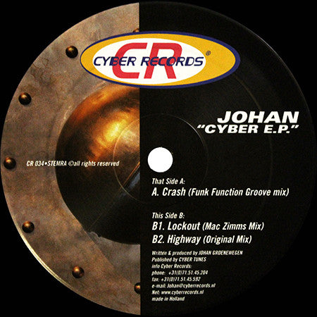 Johan : Cyber E.P. (12", EP)