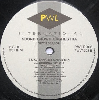 Sound Crowd Orchestra* : Sixth Season (12")