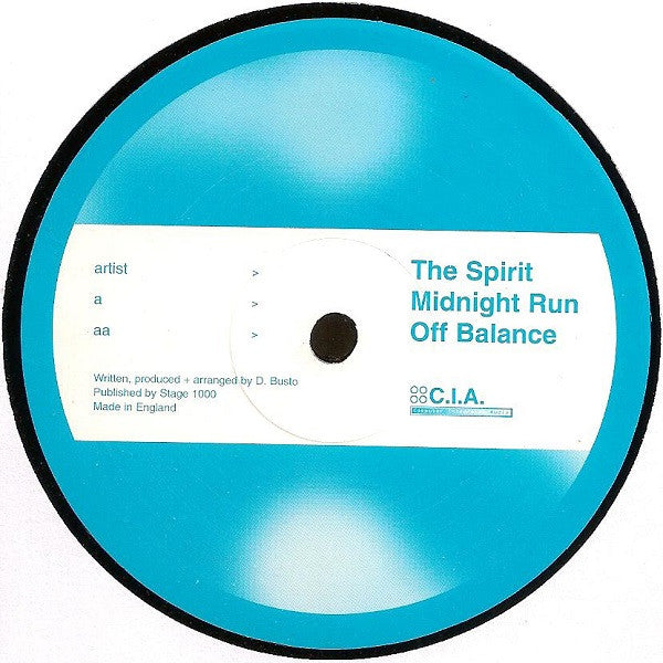 The Spirit* : Midnight Run / Off Balance (12")