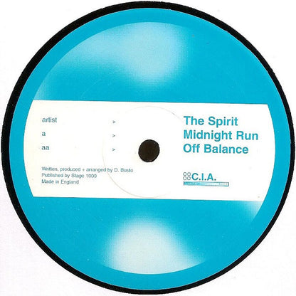 The Spirit* : Midnight Run / Off Balance (12")