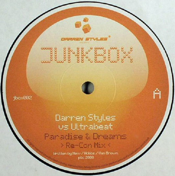 Darren Styles Vs Ultrabeat : Paradise & Dreams / Sure Feels Good (12")