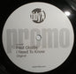 Paul Glazby : I Need To Know (12", Promo)