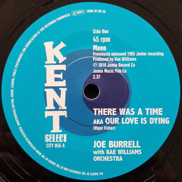 Joe Burrell With Kae Williams Orchestra / Pookie Hudson : There Was A Time / This Gets To Me (7", Single, Mono)