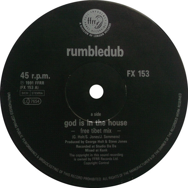 RumbleDuB : God Is In The House (12")
